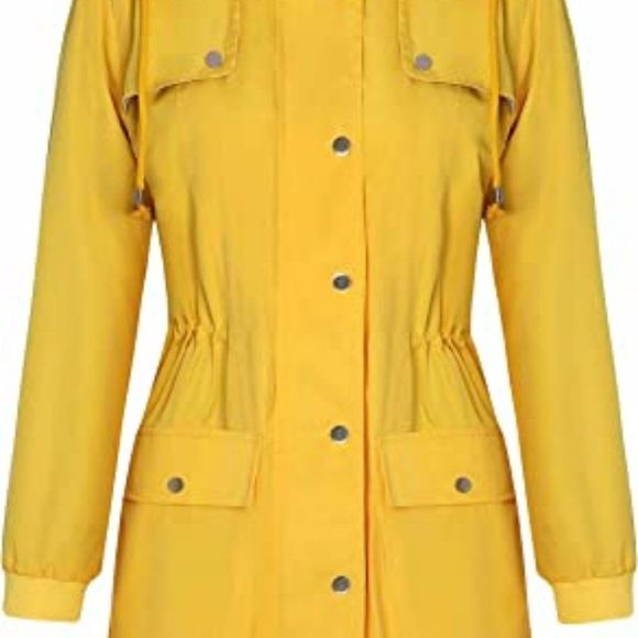 Bloggerlove Women's Raincoats Windbreaker Rain Jacket Waterproof Lightweight - Picture 3 of 3